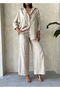 Embroidered Trousers - Stone |   F1900 - 3