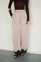 Satin Trousers with Lace Cuffs - Stone |   D2969 - 4