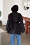 Pleated Wide Sleeve Shirt Black - 4