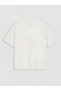 Lcw Kids White Printed Girls' T-Shirt and Shorts Skirt - 4