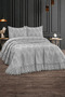 Ela French Laced Dowry Double King Size Pique Cover Set / Bedspread Set 3 Pieces