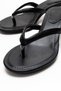 Women's Black Flip-Flops with Heels, Stylish, Casual, Summer Comfort - 3