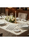 May Flower Stainless Steel Dinner Knife Set (6 pcs) with Diamond Pattern Grip Handle - 2
