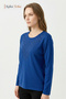 Women's Parliament Spring Pattern Collar, Chest Embroidered, Stoned Mother Combed Cotton Blouse - 2