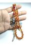 Wolf Head German Silver Tassel Combination 0.6 Delim Crimped Amber - 4