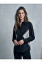 Women's Black Shirt with White Lace Detail Yy101409