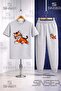 Children's Tiger Drawing Cute Printed T-Shirt Sweatpants Set