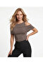 New Product Women's Madonna Collar Off-Shoulder Blouse Sendy Fabric - 2