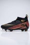 Men's Football Boots-Sock Football Boots for Astroturf and Grass Grounds Black-Gold - 2