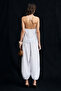 Bolue Women's Poplin Fabric 100% Cotton Halter Neck White Blouse - 4