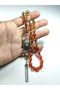 Wolf Head German Silver Tassel Combination 0.6 Delim Crimped Amber - 5