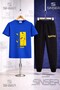 Children's Pikhacu in Half Square Printed T-Shirt Tracksuit Set