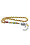 Wolf Headed German Silver Tassel Combination with Silver Nakkaş Imame Clasp Amber