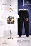 Children's Dinosaur Blue Dinosaur Printed T-Shirt Tracksuit Set