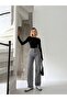 High Waist Boyfriend Style Black Flare Jeans