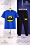Children's Batman Logo Printed T-Shirt and Sweatpants Set