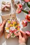 Mother's Day Gift Card 12 Pieces 10X10 cm |   Writable Message Card |   Flower Card for Gift Package - 3