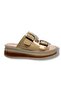 Zabina 9622-26 patent leather double buckle ultra soft anatomical women's slipper - 2