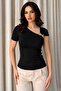 New Product Short Sleeve Modal Fabric Women's Blouse with Shoulder Accessories