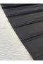 Black Satin Pleated Fabric 20 cm Pleat Spacing