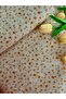 Yellow Mini Floral Patterned Pique Blanket 150X200 cm – Single Size, Waffle Textured Summer Blanket - 4