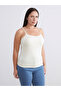 Plus Size Square Neck Strap Women's Tank Top - 3