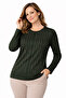 Women's Middle Age and Above High Quality Patterned Mother Combed Cotton Blouse 30582 - 2