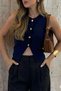 Women's Pants High Waist Pleated Wide Leg Plazzo Women's Black Pants - 4