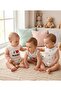 . I ❤️   Mama & Papa Family Printed 100% Cotton 3-Piece Summer Cotton Baby Romper Set - 2