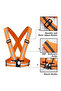 2 Piece Reflective Cycling Safety Vest - 2