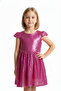 D' Daniela - Beads Glitter Dress Maroon Red & Rose Gold - 2Y to 5Y - 3