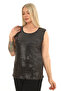 Thick Strap Front Sequence Bluz - 2