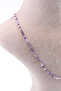 Amethyst Stone Necklace Natural Stone Faceted Cut 2-3 mm - 2
