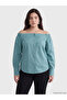 Trendlucky Petite Boat Neck Gathered Blouse with Difference - 2
