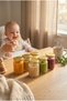 Set of 6 Glass Baby Food Jars with Gold Lids for Healthy Storage 210 ml - 3