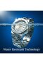 Vertex Men’s Watch Stainless Steel Strap Textured Dial Quartz Analog watch with Date Display - 6