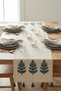 Colorful Tree Embroidered Tasseled Cotton Decorative Bohemian Cotton Runner 40X130 cm - 6