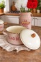 Enamel Pot 18 cm Deep 2.5 L – with Wooden Handle, Cooking Pot Ciao Bella - 2