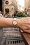 Siose Luxury Women's Wristwatch – Vintage Case with Roman Numeral Detail, Gold Steel Band Women's Watch - 4