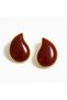 Xuping Drop-Shaped Vintage Earrings - Vip Non-Tarnish Gold Rimmed Antiallergic Resin Stone Stylish Earrings - 3