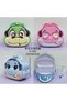 Cute Snake Figured Metal Piggy Bank - Children's Savings Box with Lock and Key Blue - 2