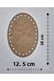 Wooden 18X12.5 cm 10 Pieces Oval Tray Knitting Plate Supla Perforated Coaster Crochet Base Craft Basket Base