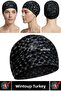 # Comfortable, Flexible, Soft Pool and Sea Swimming Cap, Slippery Inner Surface, Stylish Waterproof Hair Cap, Double Set - 3