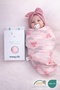 0 - 4 Months New Season Colorful Patterned Velcro Baby Cotton Swaddle 100% Cotton (Oeko Tex and Cit Certified) - 8