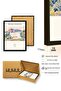 Natural Wood Framed Abstract Landscape Patterned Painting - Vibrant Tones |   Huhu1149 - 3