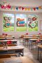 April 23 Glass Sticker Set – Classroom Window Decoration (Set of 3)