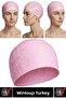 # Comfortable, Flexible, Soft Pool and Sea Swimming Cap, Slippery Inner Surface, Stylish Waterproof Hair Cap, Double Set - 2