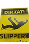Attention Slippery Floor Sign Warning – Foil Print on 3 mm Decote Warning Sign 15 cm × 20 cm - 5