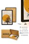 Natural Wood Framed Abstract Painting I Huhu1275 - 3