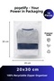 Zippered Organizer 20X30 cm |   10 Pieces |   Frosted Transparent Storage Bag for Makeup and Bags